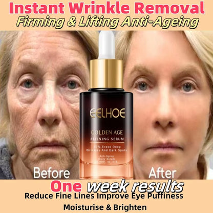 Instant Remove Wrinkle Serum Firming Lifting Anti-Aging Fade Fine Lines Improve Puffiness Moisturizing Brighten Face Skin Care