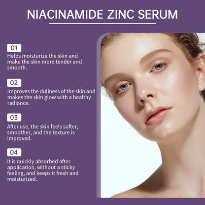 Niacinamide Face Serum Acne Pimple Mark Remover Pores Hydrating Brightening Lighten Moisturizing Essence Improve Rough Skin Care